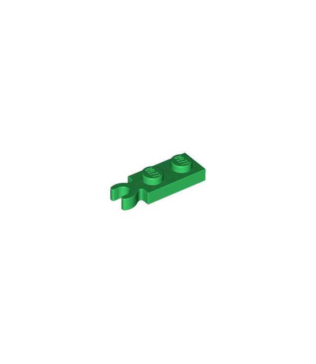 LEGO - Plaat, gemodificeerd 1 x 2 met clip aan uiteinde (verticale greep) - Green | N