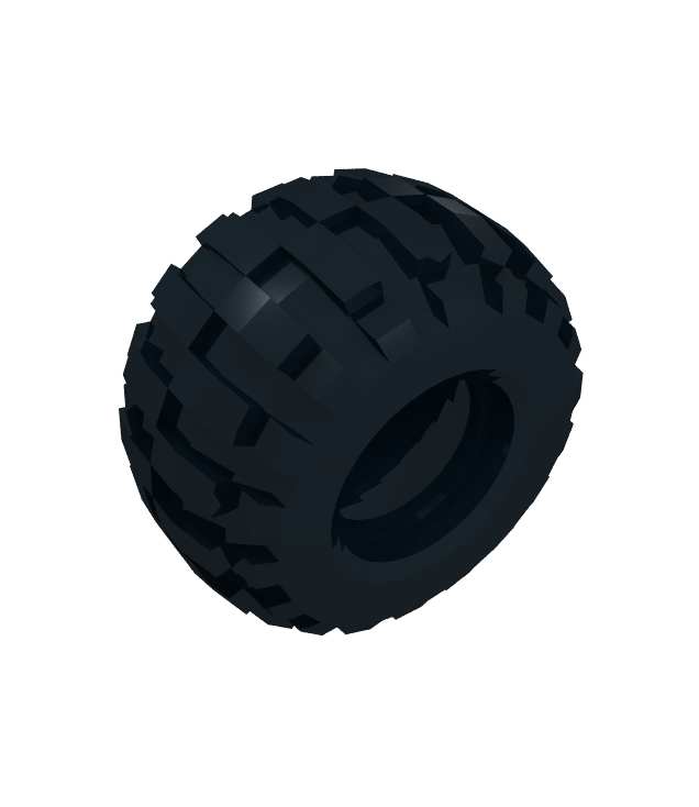 LEGO - Band 68.8 x 40 ballon groot (Vintage jaren ’90 onderdeel) - Black | N