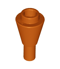 LEGO - Kegel 1 x 1 omgekeerd met staaf - Dark Orange | N - Thumbnail