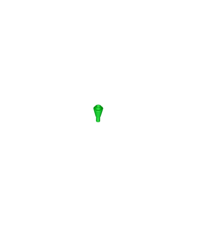 LEGO - Kegel 1 x 1 omgekeerd met staaf - Bright Green | N
