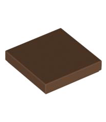 LEGO - Tegel 2 x 2 (Vintage jaren ’90 onderdeel) - Brown | N - Thumbnail
