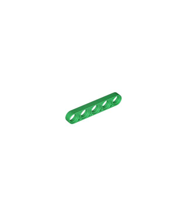 LEGO - Technic, dunne liftarm 1 x 5 (Vintage jaren ’90 onderdeel) - Green | N