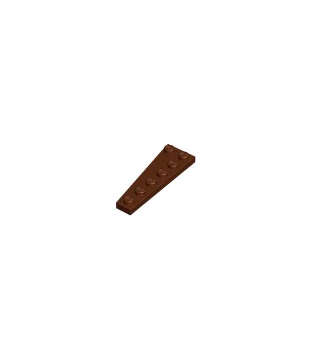 LEGO - Wig, plaat 6 x 2 rechts - Reddish Brown | N