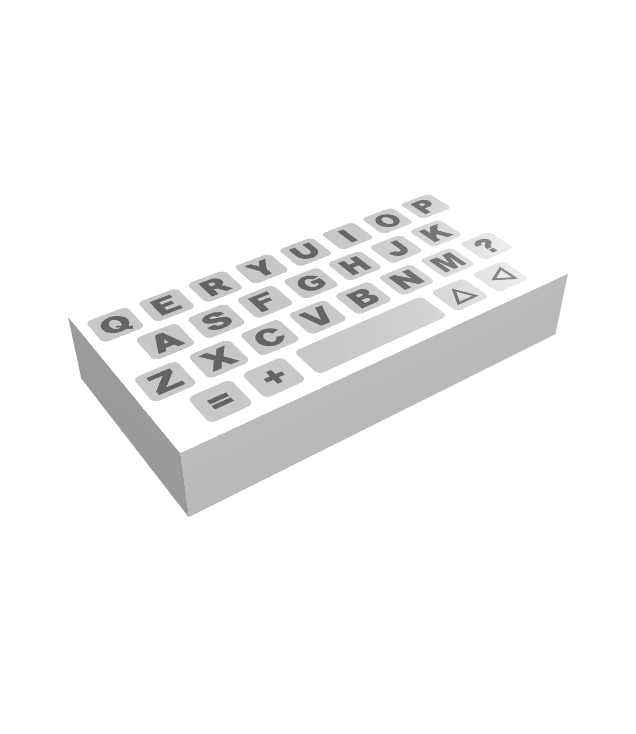 LEGO - Tegel 1 x 2 met groef en eenvoudig computertoetsenbordpatroon (Vintage jaren ’90 onderdeel) - White | N