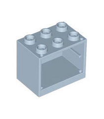 LEGO - Kast 2 x 3 x 2 met holle noppen - Sand Blue | N - Thumbnail