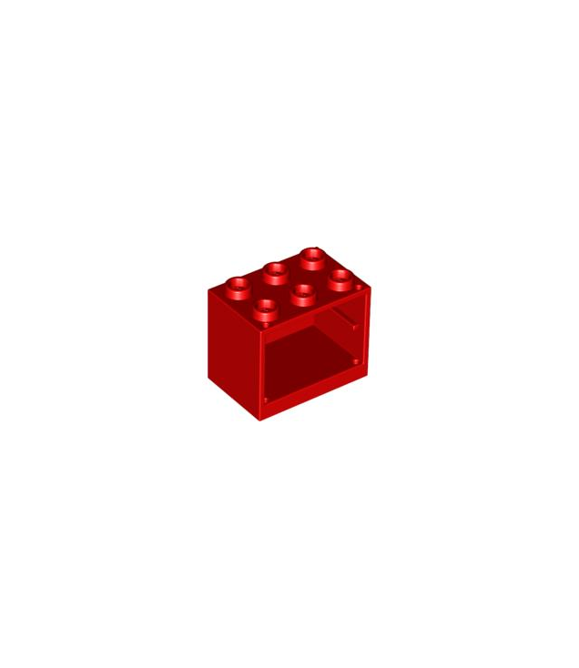 LEGO - Kast 2 x 3 x 2 met holle noppen - Red | N