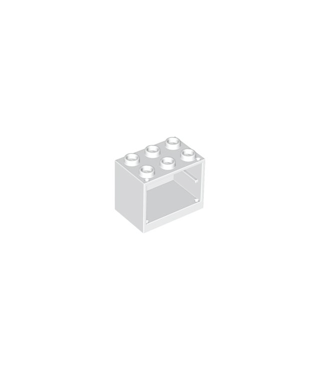 LEGO - Kast 2 x 3 x 2 met holle noppen - White | N