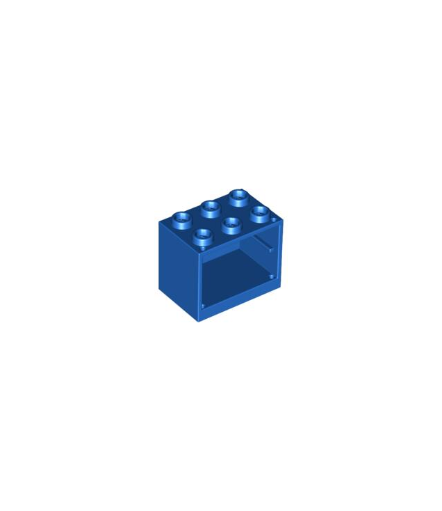 LEGO - Kast 2 x 3 x 2 met holle noppen - Blue | N