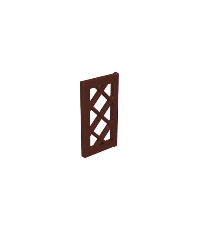 LEGO - Ruit voor raam 1 x 2 x 3 rooster (Vintage jaren 2000 onderdeel) - Brown | N