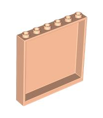 LEGO - Paneel 1 x 6 x 5 - Light Nougat | N - Thumbnail