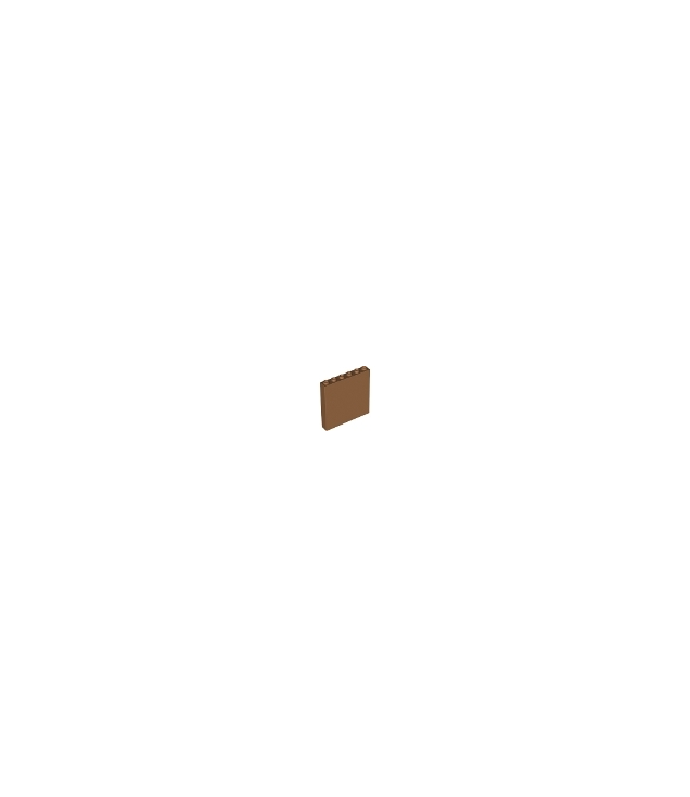 LEGO - Paneel 1 x 6 x 5 - Medium Nougat | N