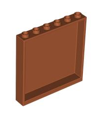 LEGO - Paneel 1 x 6 x 5 - Dark Orange | N - Thumbnail