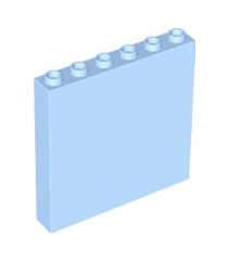 LEGO - Paneel 1 x 6 x 5 - Bright Light Blue | N - Thumbnail