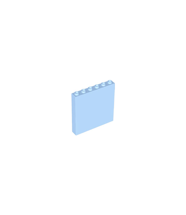 LEGO - Paneel 1 x 6 x 5 - Bright Light Blue | N