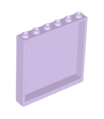 LEGO - Paneel 1 x 6 x 5 - Lavender | N - Thumbnail