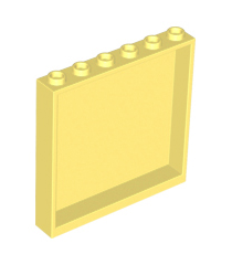 LEGO - Paneel 1 x 6 x 5 - Bright Light Yellow | N - Thumbnail