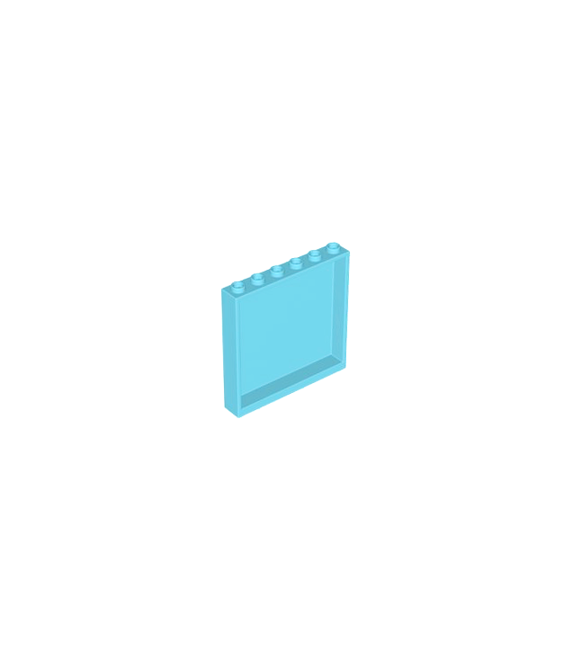 LEGO - Paneel 1 x 6 x 5 - Medium Azure | N