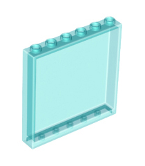 LEGO - Paneel 1 x 6 x 5 - Trans-Light Blue | N - Thumbnail