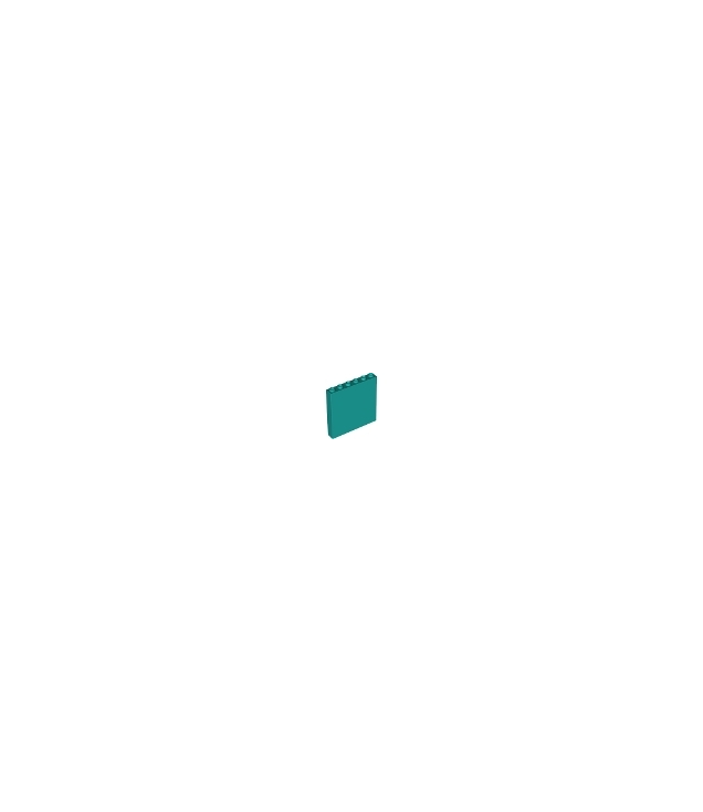 LEGO - Paneel 1 x 6 x 5 - Dark Turquoise | N