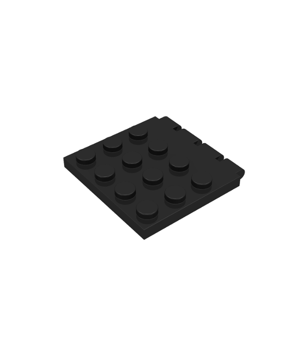 LEGO - Scharnierend voertuigdak 4 x 4 (Vintage jaren ’90 onderdeel) - Black | N