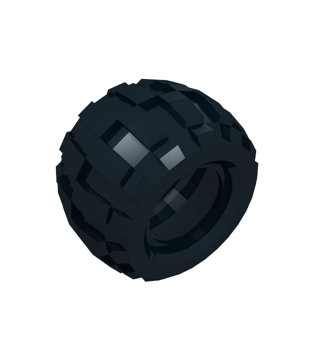 LEGO - Band 43.2 x 28 S ballon klein (Vintage jaren ’90 onderdeel) - Black | N