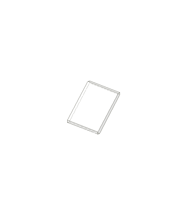LEGO - Ruit voor raam 4 x 4 x 3 dak (Vintage jaren ’90 onderdeel) - Trans-Clear | N