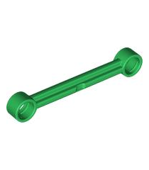 LEGO - Technic, schakel 1 x 6 zonder stops (Vintage jaren ’90 onderdeel) - Green | N - Thumbnail