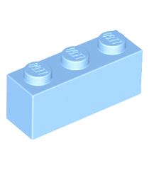LEGO - Steen 1 x 3 - Bright Light Blue | N - Thumbnail