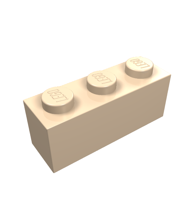 LEGO - Steen 1 x 3 - Light Nougat | N