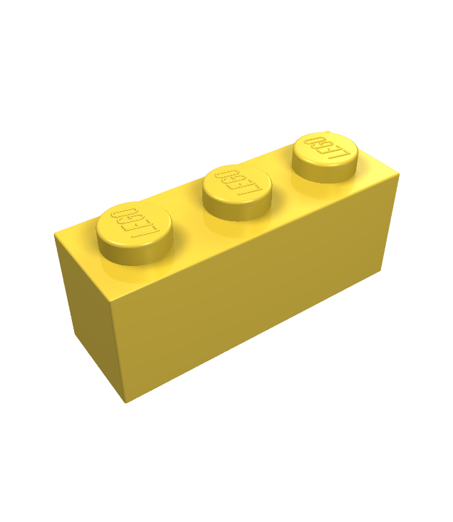 LEGO - Steen 1 x 3 - Yellow | N