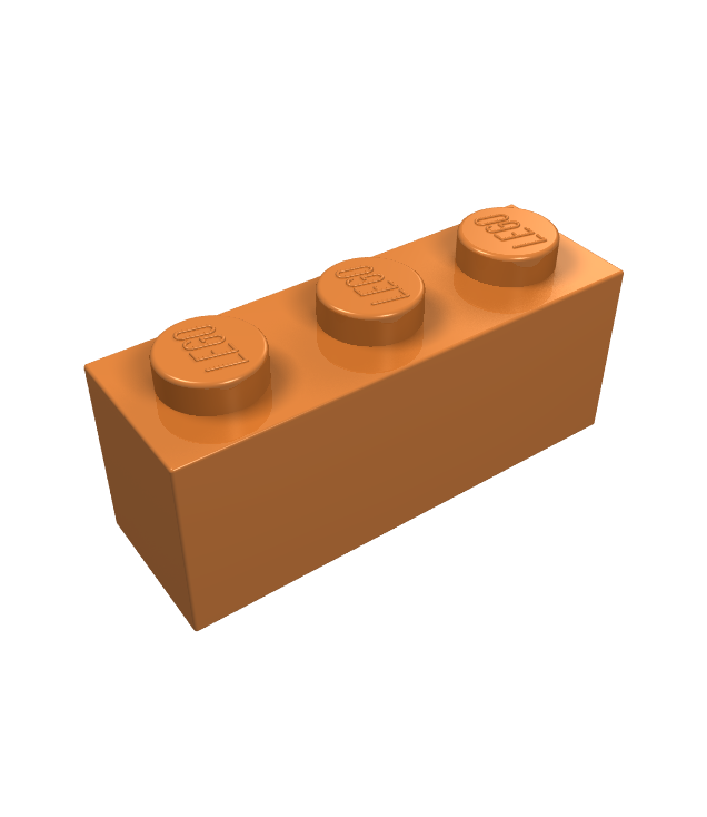 LEGO - Steen 1 x 3 - Medium Nougat | N