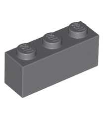 LEGO - Steen 1 x 3 - Dark Bluish Gray | N - Thumbnail