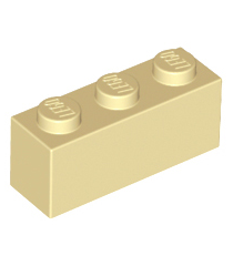 LEGO - Steen 1 x 3 - Tan | N - Thumbnail