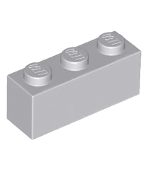 LEGO - Steen 1 x 3 - Light Bluish Gray | N - Thumbnail