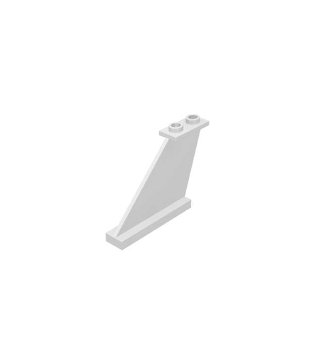 LEGO - Staart 4 x 1 x 3 (Vintage jaren 2000 onderdeel) - White | N