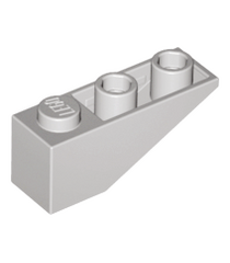 LEGO - Helling, omgekeerd 33 graden 3 x 1 (Vintage jaren ’90 onderdeel) - Light Gray | N - Thumbnail