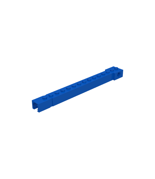LEGO - Kraanarm buitenzijde, breed met inkeping aan uiteinde (Vintage jaren ’90 onderdeel) - Blue | N