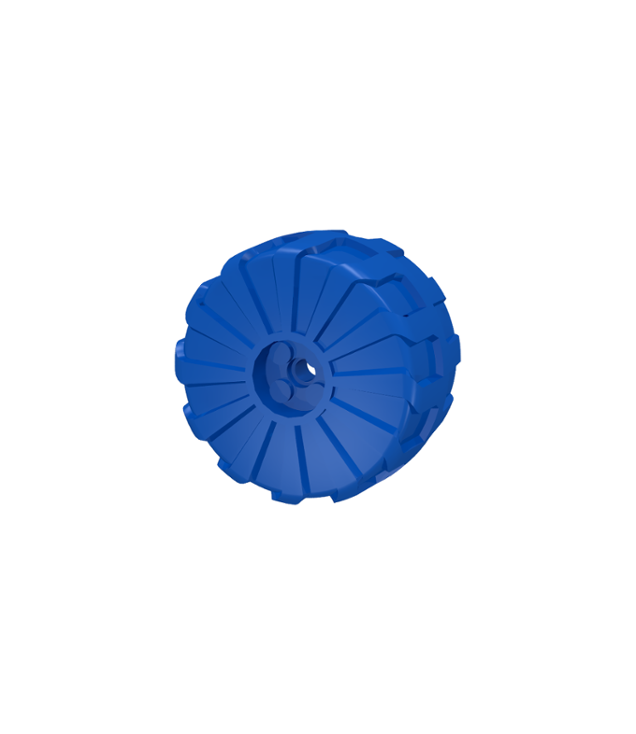 LEGO - Wiel hard plastic groot (Ø54 mm x 30 graden graden mm) (Vintage jaren ’90 onderdeel) - Blue | N