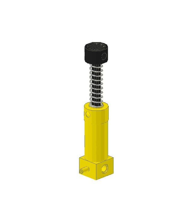 LEGO - Pneumatische pomp tweede versie met gele bovenkant (Vintage jaren ’90 onderdeel) - Yellow | N