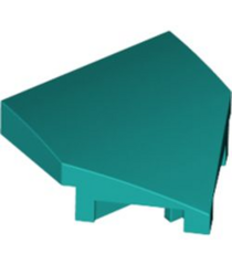 LEGO - Wig 2 x 2 x 2/3 puntig - Dark Turquoise | N - Thumbnail