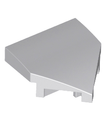 LEGO - Wig 2 x 2 x 2/3 puntig - Light Bluish Gray | N - Thumbnail