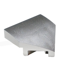 LEGO - Wig 2 x 2 x 2/3 puntig - Metallic Silver | N - Thumbnail