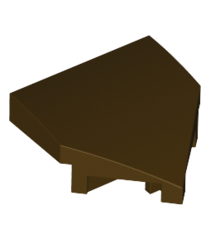 LEGO - Wig 2 x 2 x 2/3 puntig - Dark Brown | N - Thumbnail