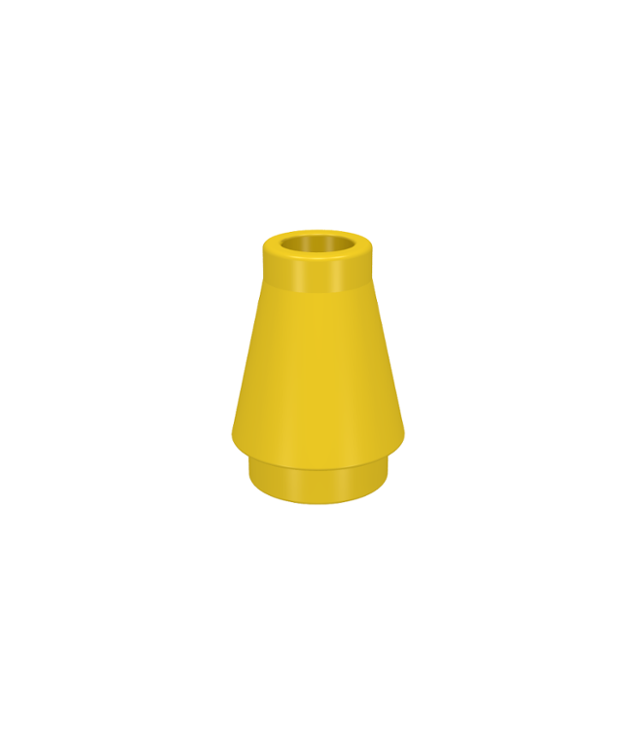 LEGO - Kegel 1 x 1 (Vintage jaren ’90 onderdeel) - Yellow | N