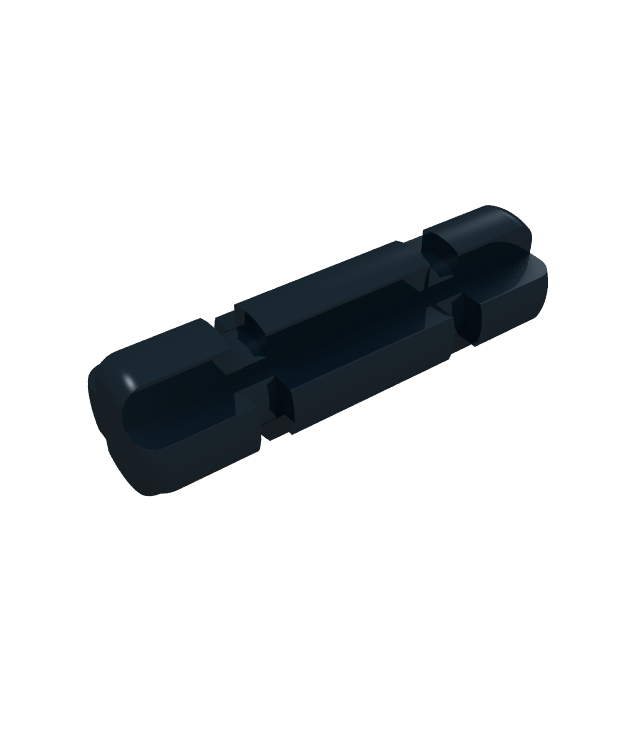 LEGO - Technic, as 2L met inkeping (Vintage jaren ’90 onderdeel) - Black | N
