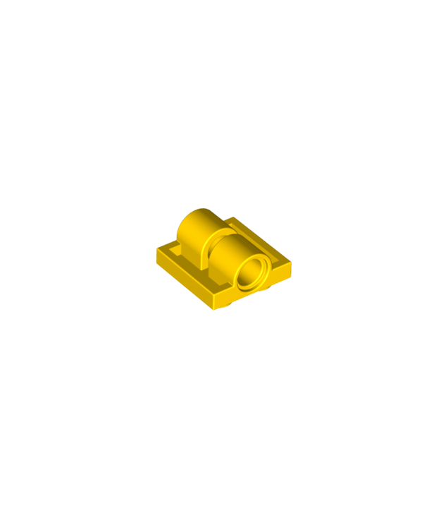 LEGO - Plaat, gemodificeerd 2 x 2 met pen-gaten (Vintage jaren ’90 onderdeel) - Yellow | N