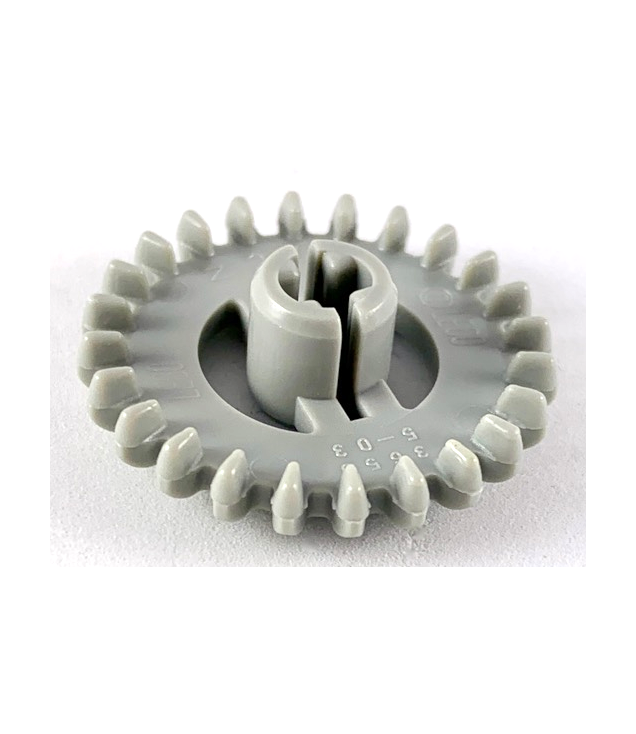 LEGO - Technic, kroonwiel 24-tands – niet versterkt (Vintage jaren ’90 onderdeel) - Light Gray | N