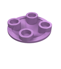 LEGO - Plaat, rond 2 x 2 met afgeronde onderkant (bootnop) - Medium Lavender | N - Thumbnail