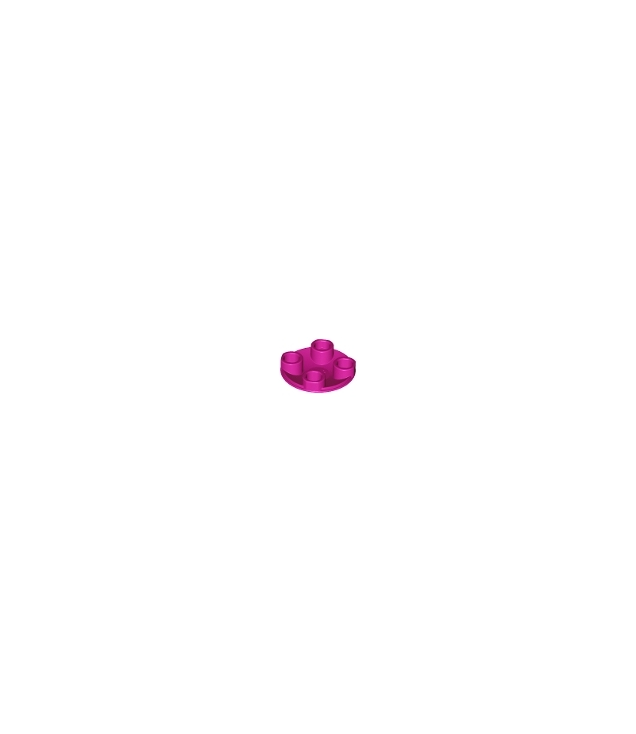 LEGO - Plaat, rond 2 x 2 met afgeronde onderkant (bootnop) - Magenta | N