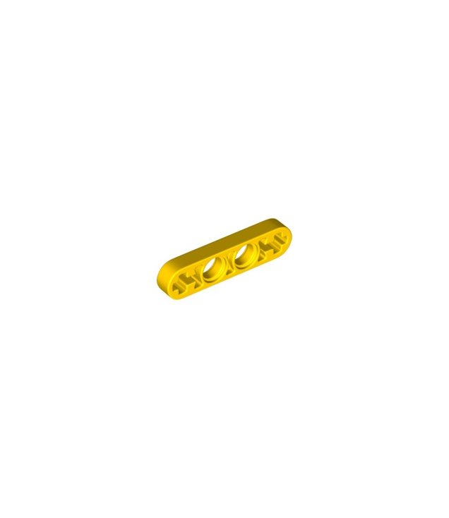 LEGO - Technic, hefarm dun 1 x 4 met as-gaten (Vintage jaren 2000 onderdeel) - Yellow | N